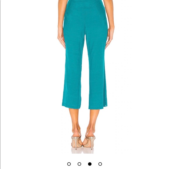 For Love & Lemons X REVOLVE Cropped Pant Emerald - Picture 2 of 6
